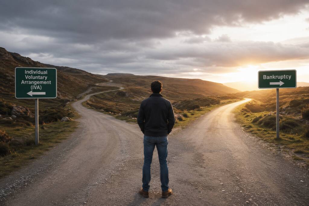 Bankruptcy or IVA Crossroads
